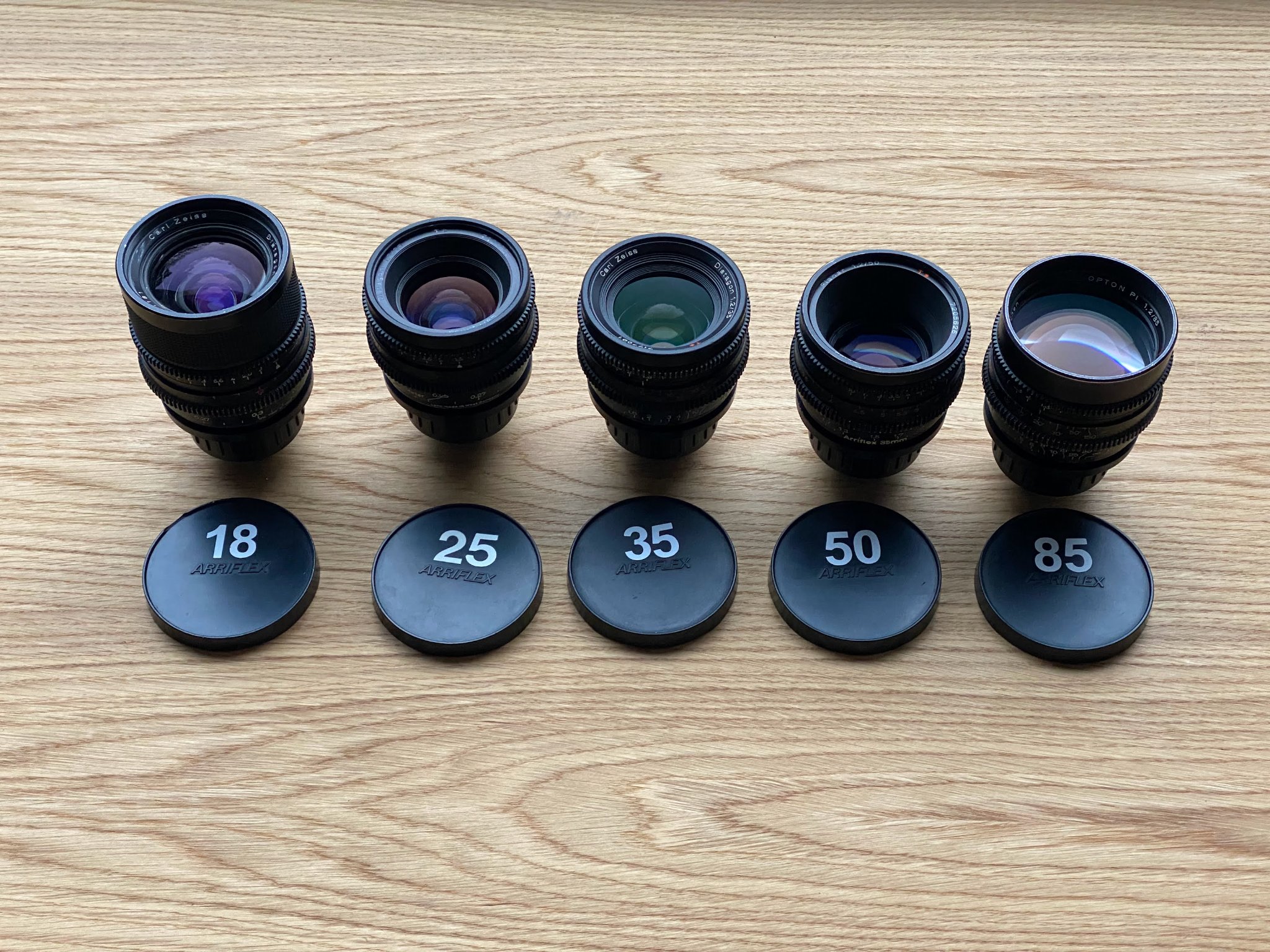 Iconic set Zeiss Superspeeds MKII T1.3 Vintage Lenses, in VERY 