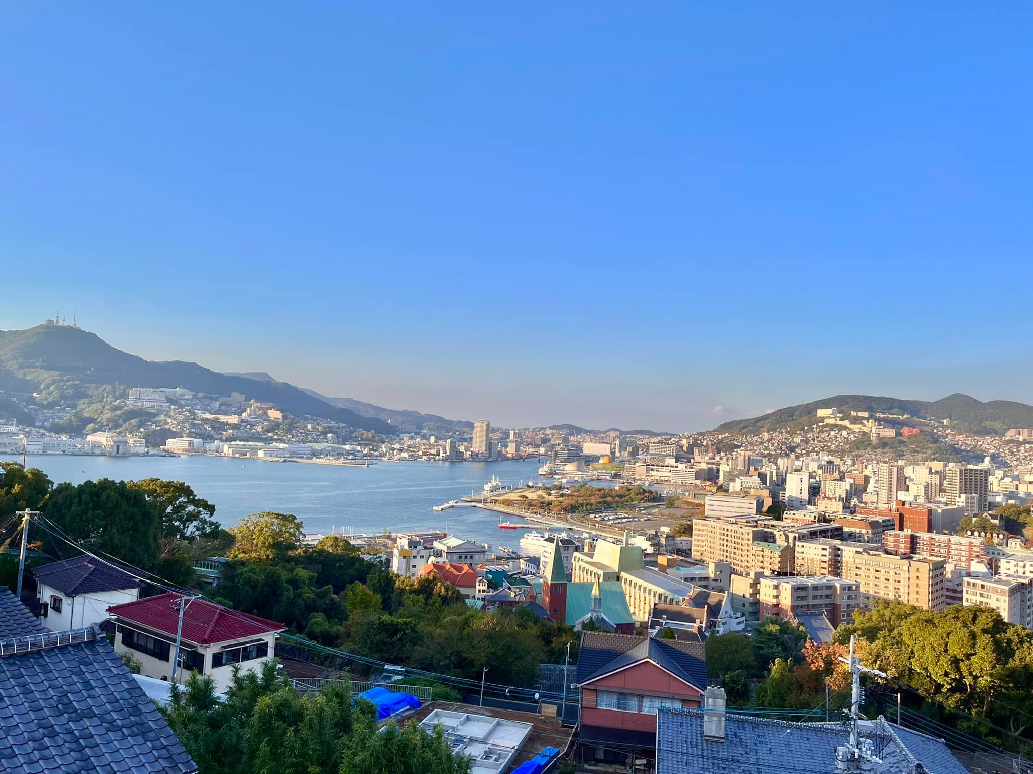 Nagasaki top view from Glover Sky Road