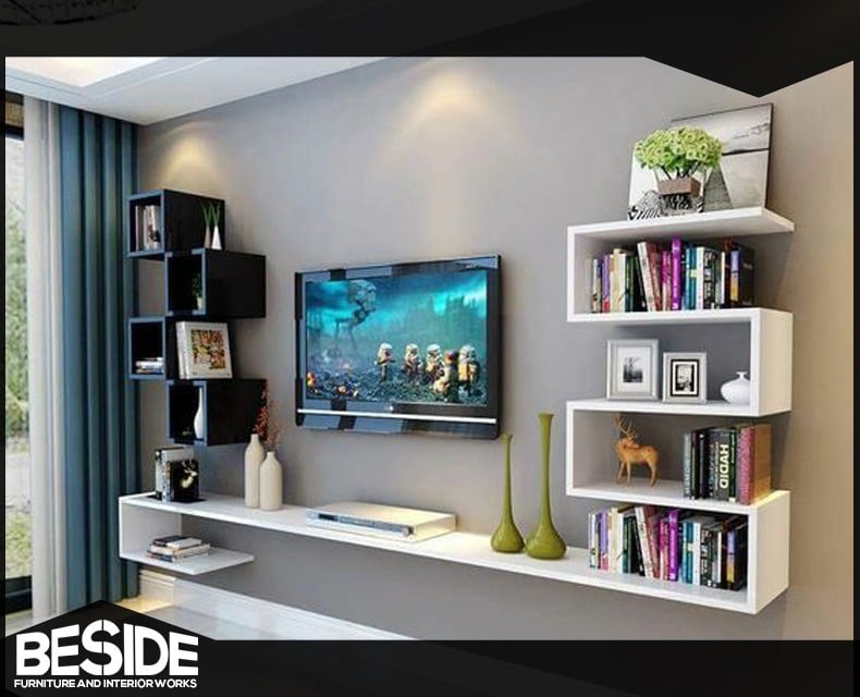 مكتبة تلفزيون مودرن... - BESIDE-Furniture and Interior Works | Facebook