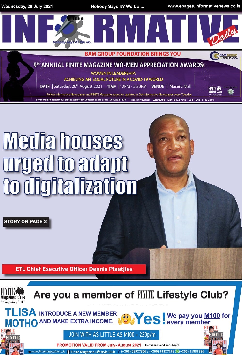 Informative - Informative news Today: -Media houses urged to adapt to ...