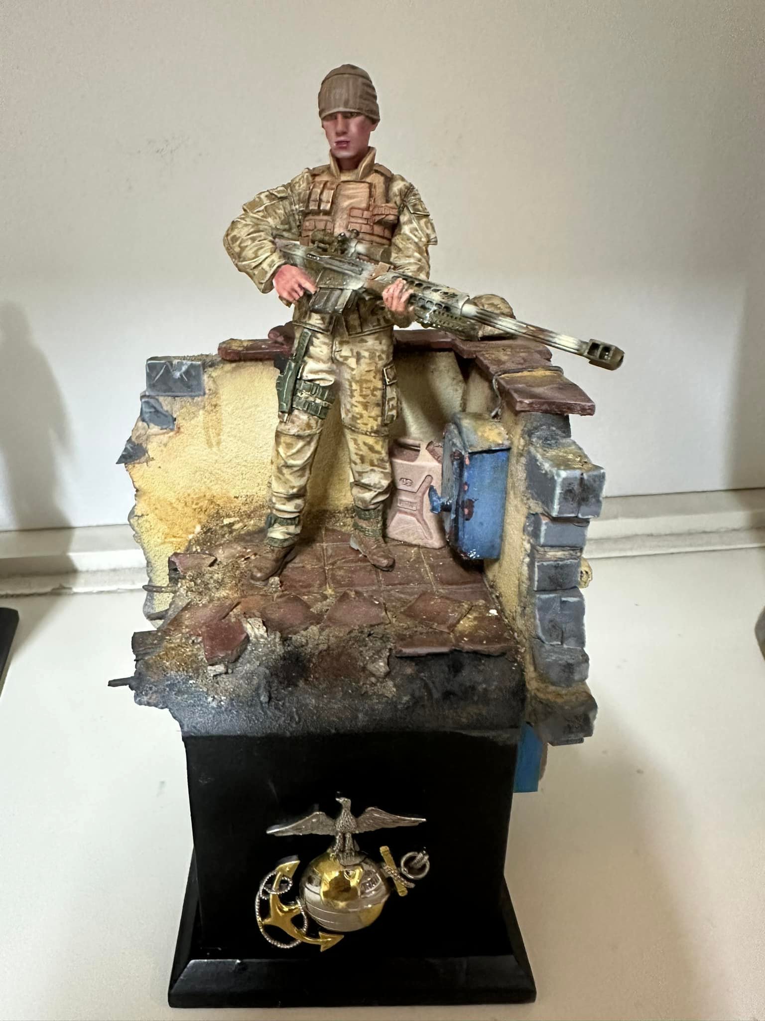 Custom 1:6 scale Marine sniper figure with Remington rifle