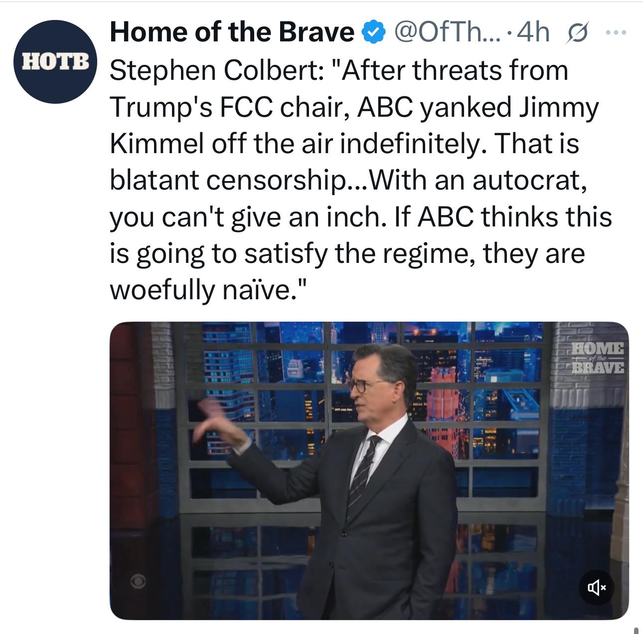 Jay - Stephen Colbert is a hero of these hard times. | Facebook