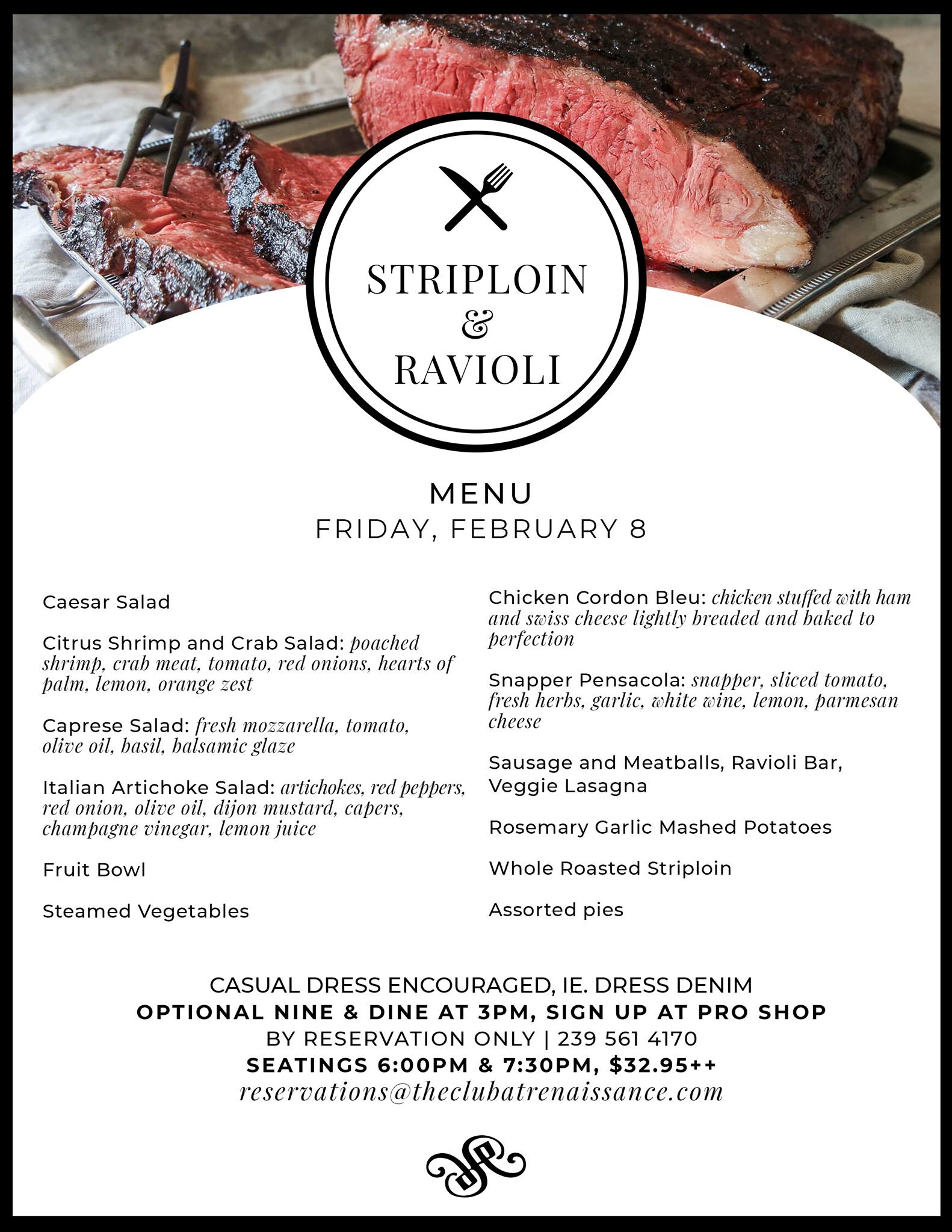 #NineandDine is this Friday with... - The Club at Renaissance | Facebook
