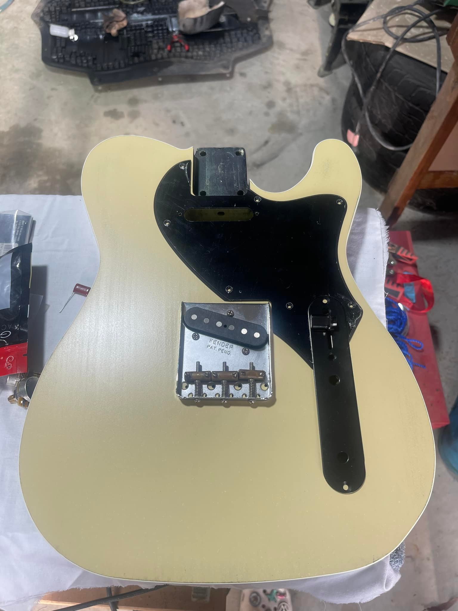 Red Tortoise Pickguard Telecaster Pickguard For Humbucker - 3-Ply