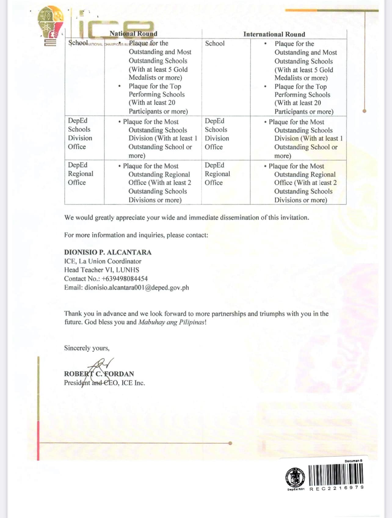 Copernicus International Mathematics Olympiad Phililippines