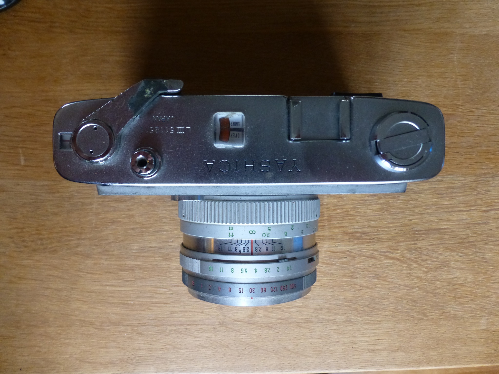 Yashinon-DX 45mm f1.4 from Yashica Lynx 14 camera (wide open
