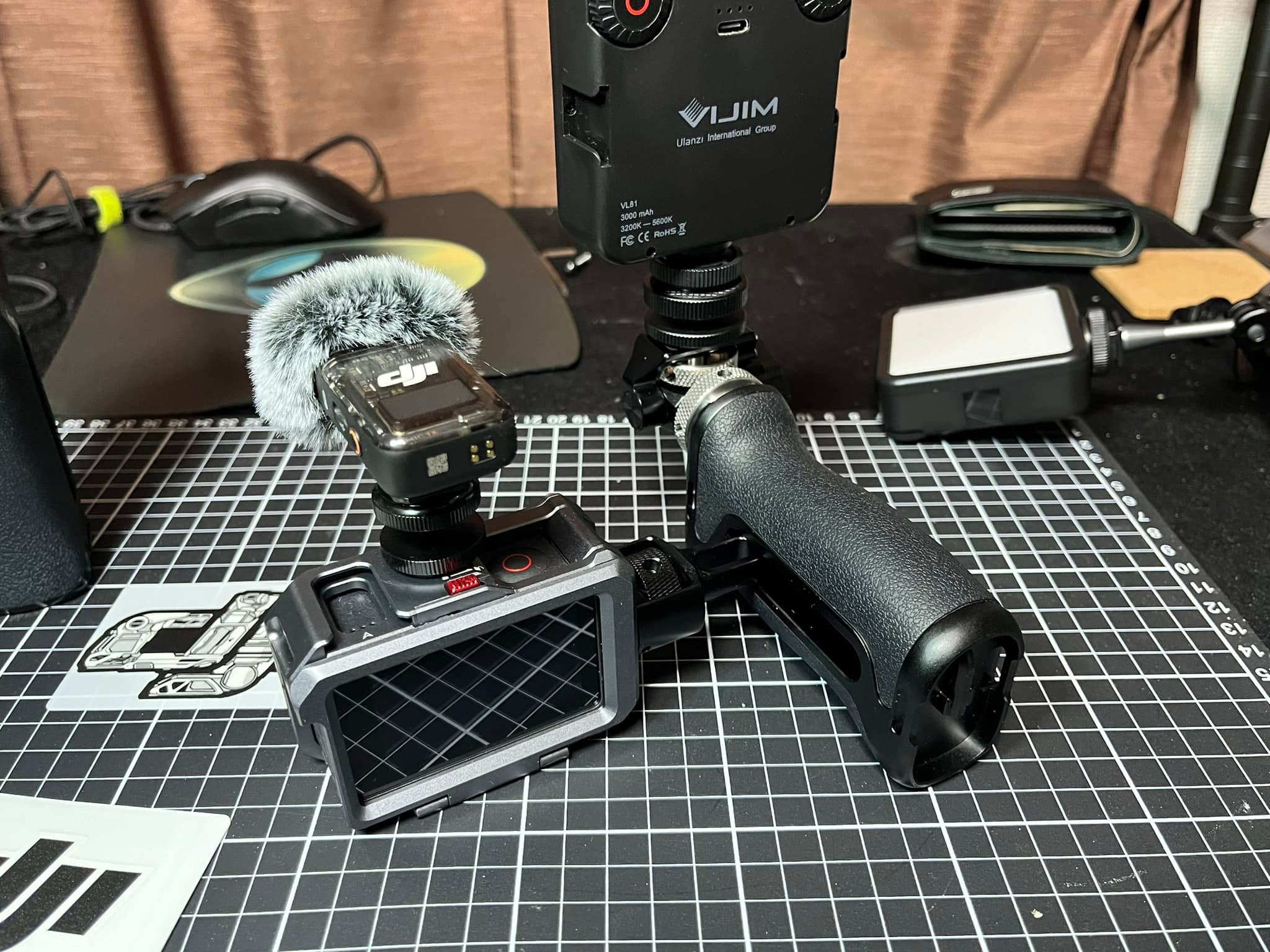 DJI Osmo Action 4 rig with SmallRig side handle