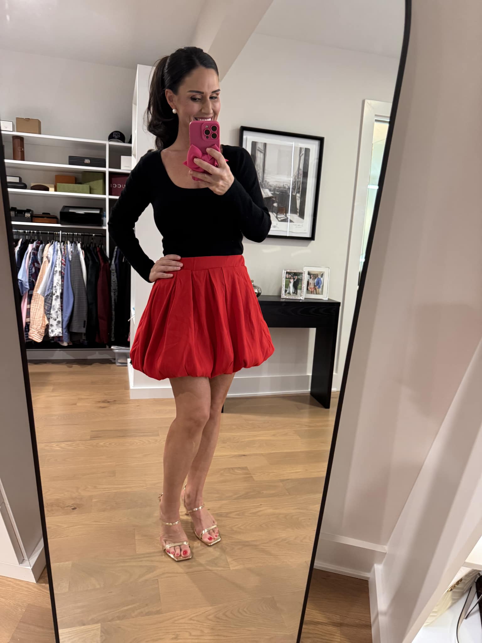 REORG Velvet Balloon Mini Skirt [Black] by W Concept treat ürself 