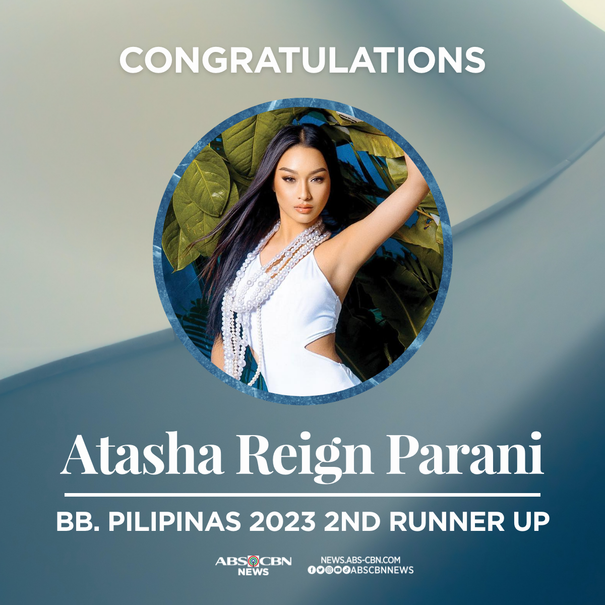 ABS-CBN - Binibining Pilipinas 2023 second runner-up is Atasha Reign ...