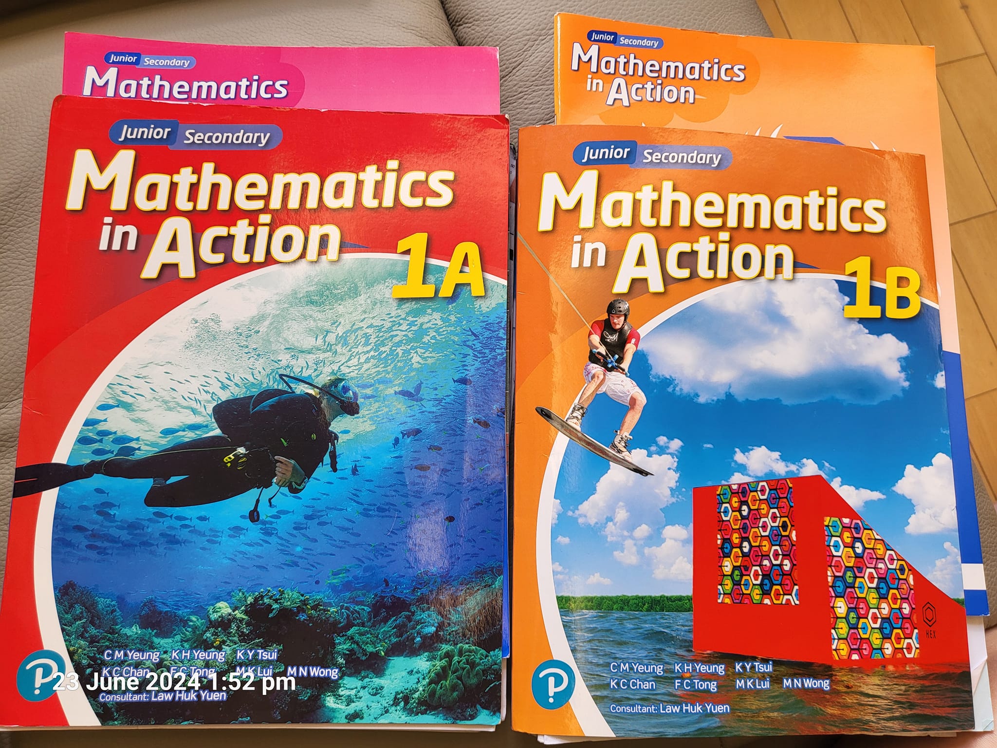 Textbook: 1. Mathematics in Action 1A&1B 2. Junior Oxford Advanced