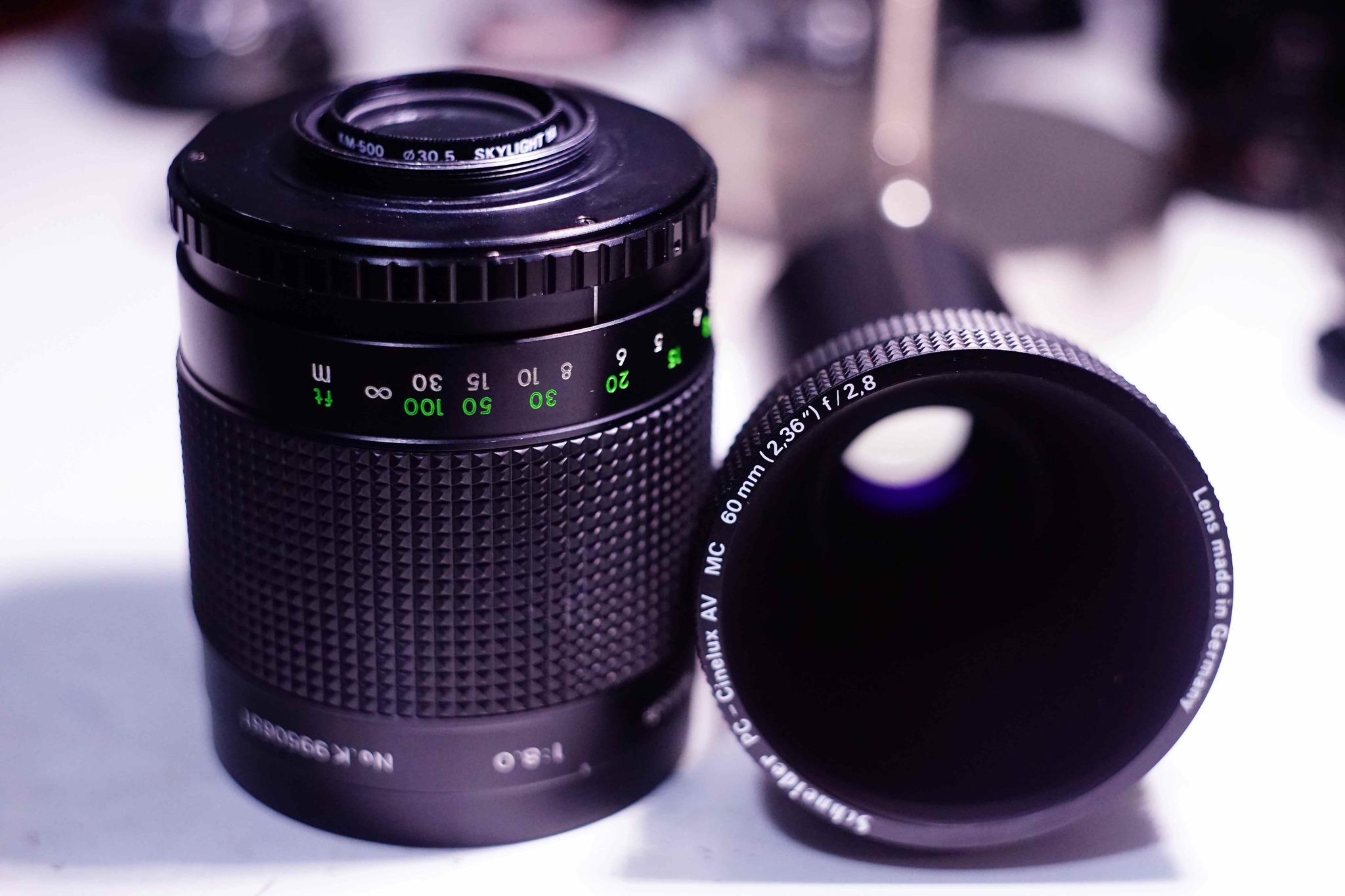 Schneider Kreuznach 95 f2 super cinelux 35mm film projector lens