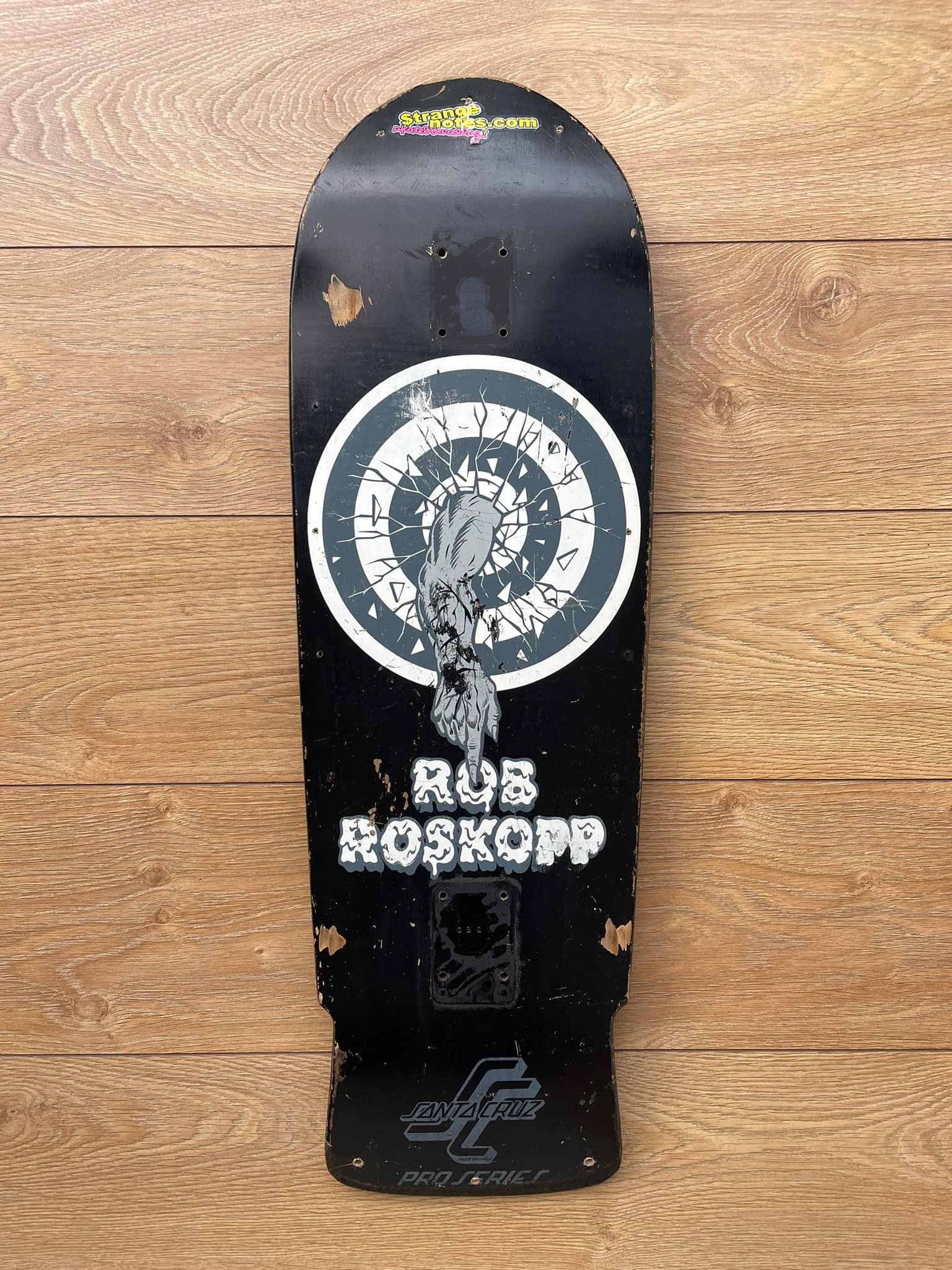 Riding Rob Roskopp Target 1 skateboard