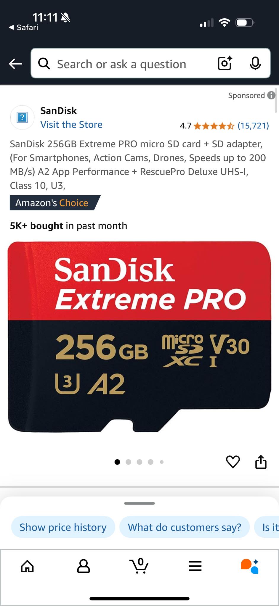What size SD card is best for video?