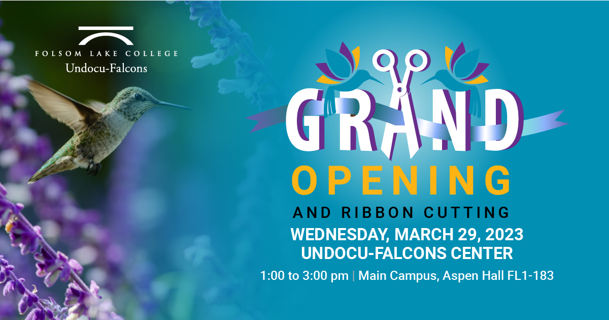 Today! Join us for the grand opening... - Folsom Lake College | Facebook