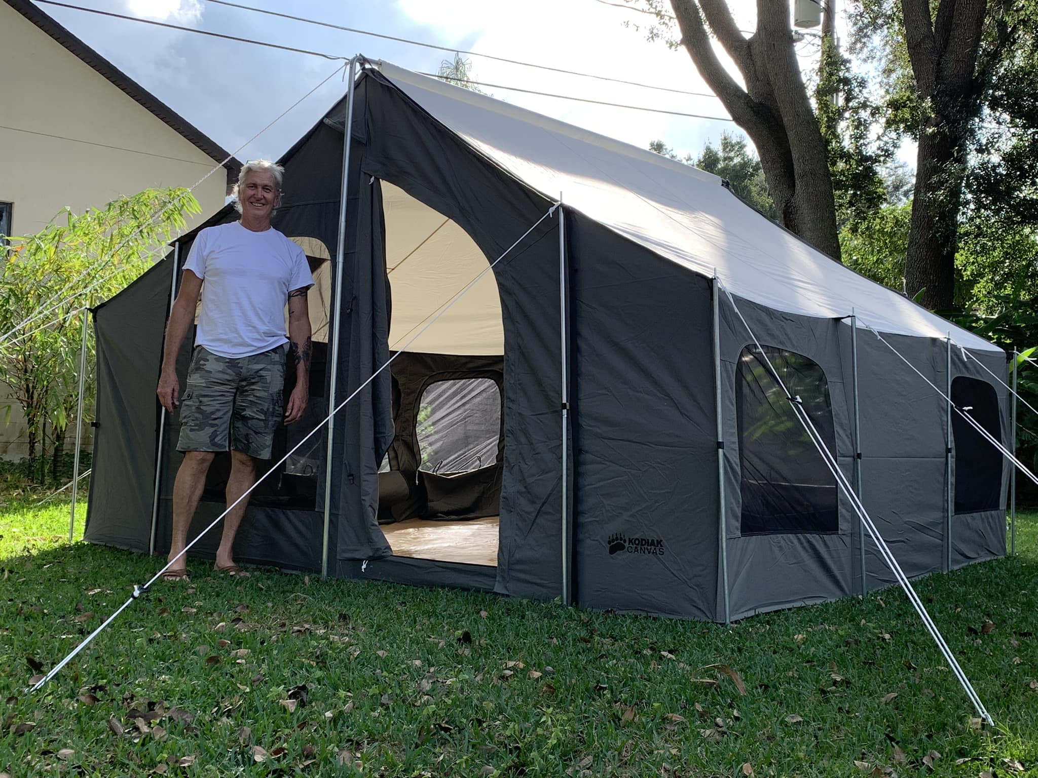wurfzelt 5 mann Personen Abspannsystem Pergola zum Fixieren Geo2 THREAD COLOR:Dark Cherry