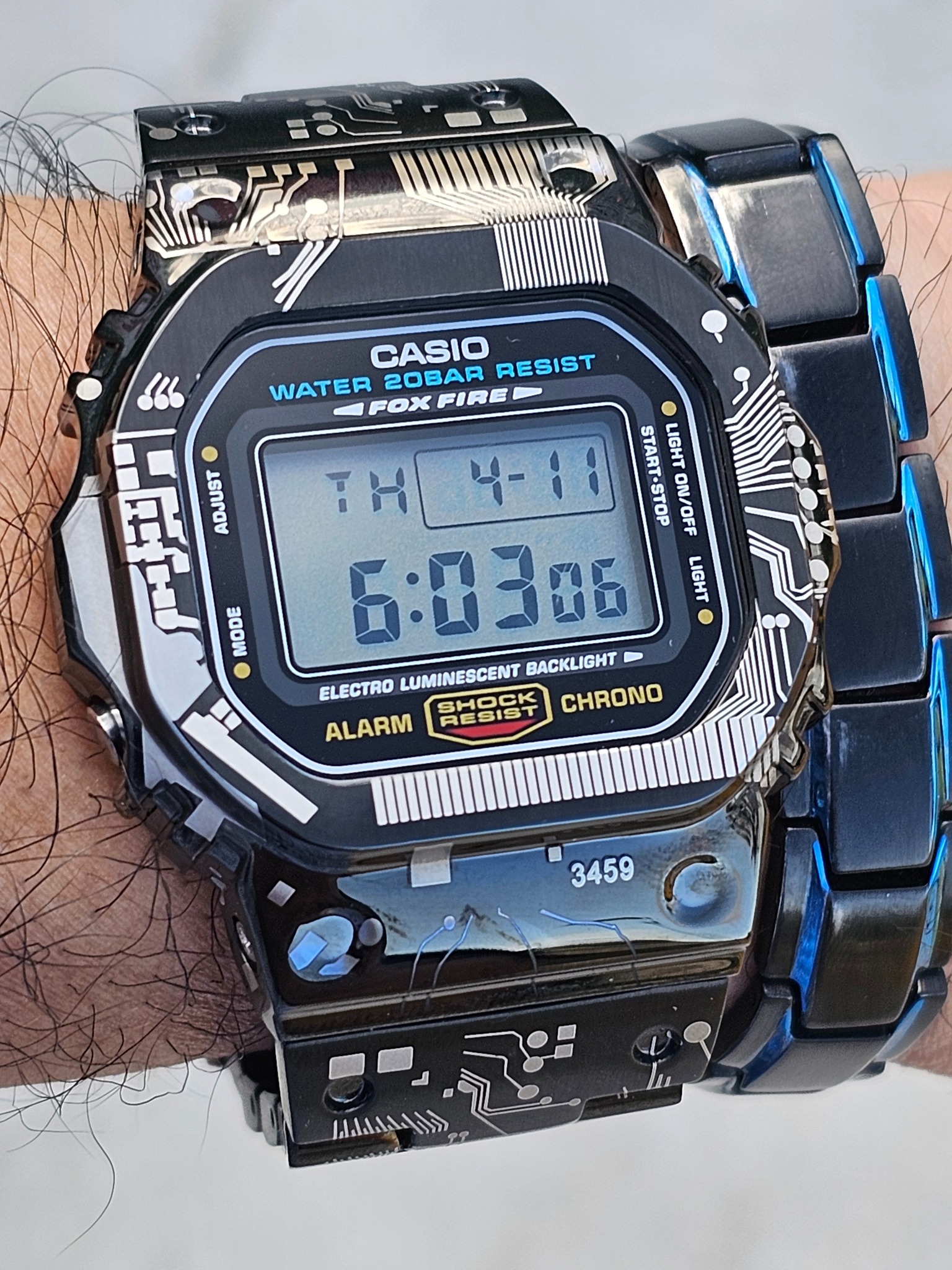 未使用 元箱 G-SHOCK FOXFIRE DW-5600E 1545 Casio DW-5600E Firefox rare version