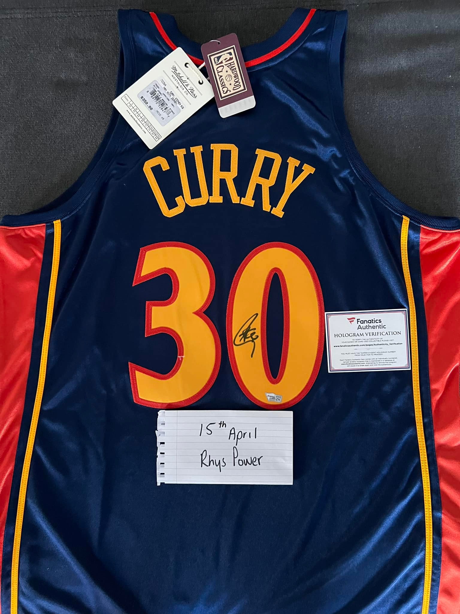 Steph Curry 75th anniversary jersey with one of his better autos 