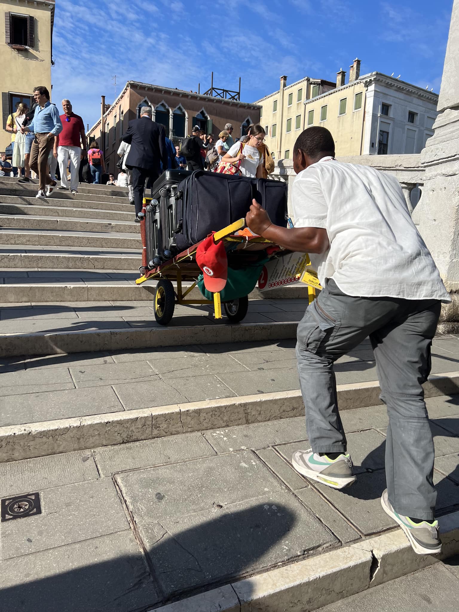 Hiring Porters for Luggage Transportation in Venice, Italy