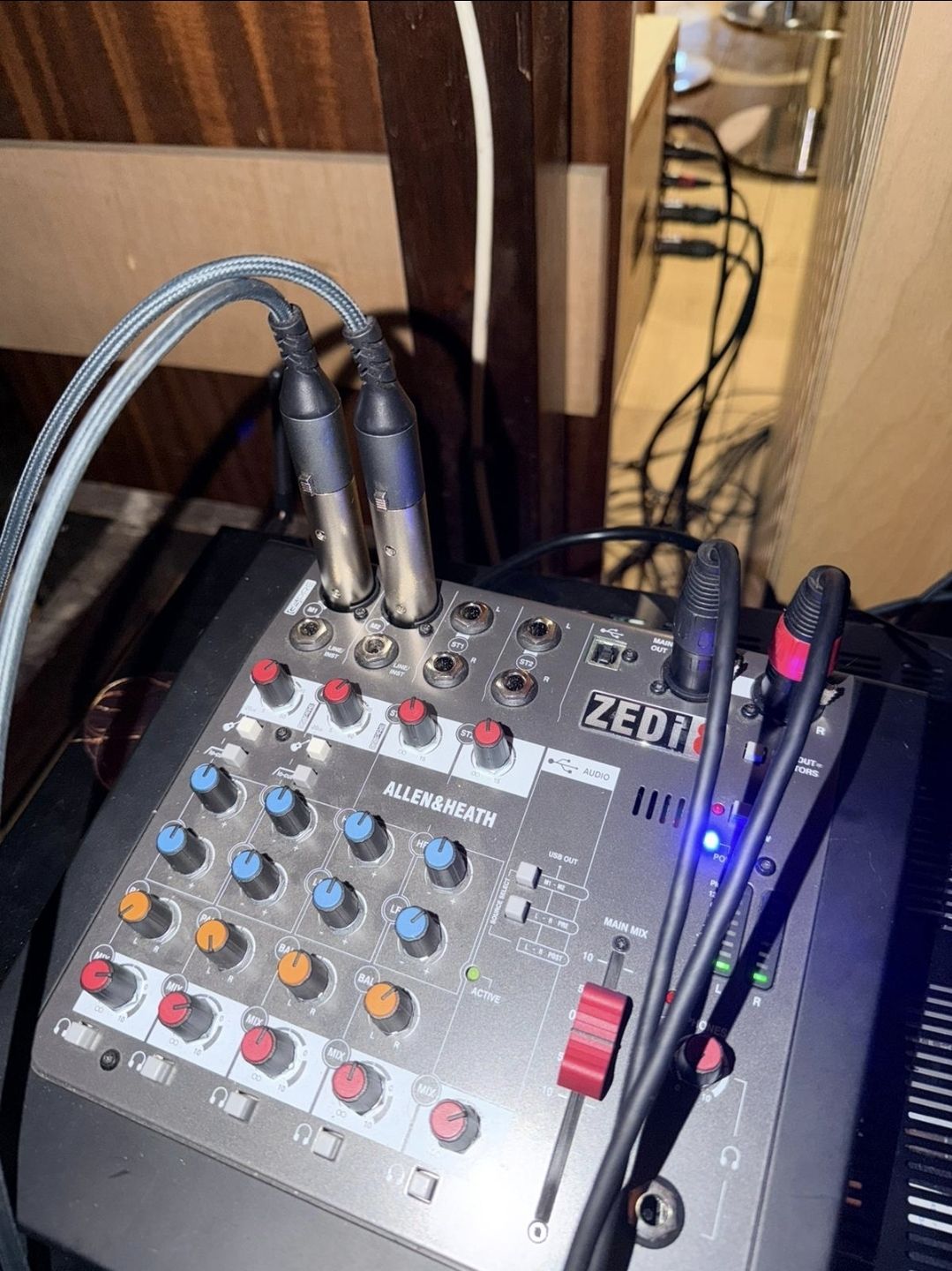 What are starting settings for Allen & Heath ZEDi mixer?