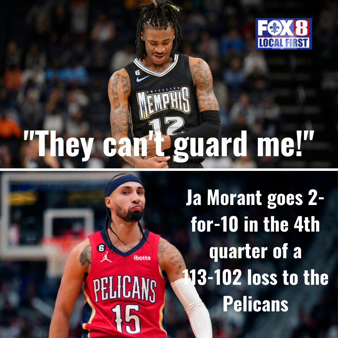 WVUE FOX 8 - In the first three quarters, Ja Morant scored 32 points ...