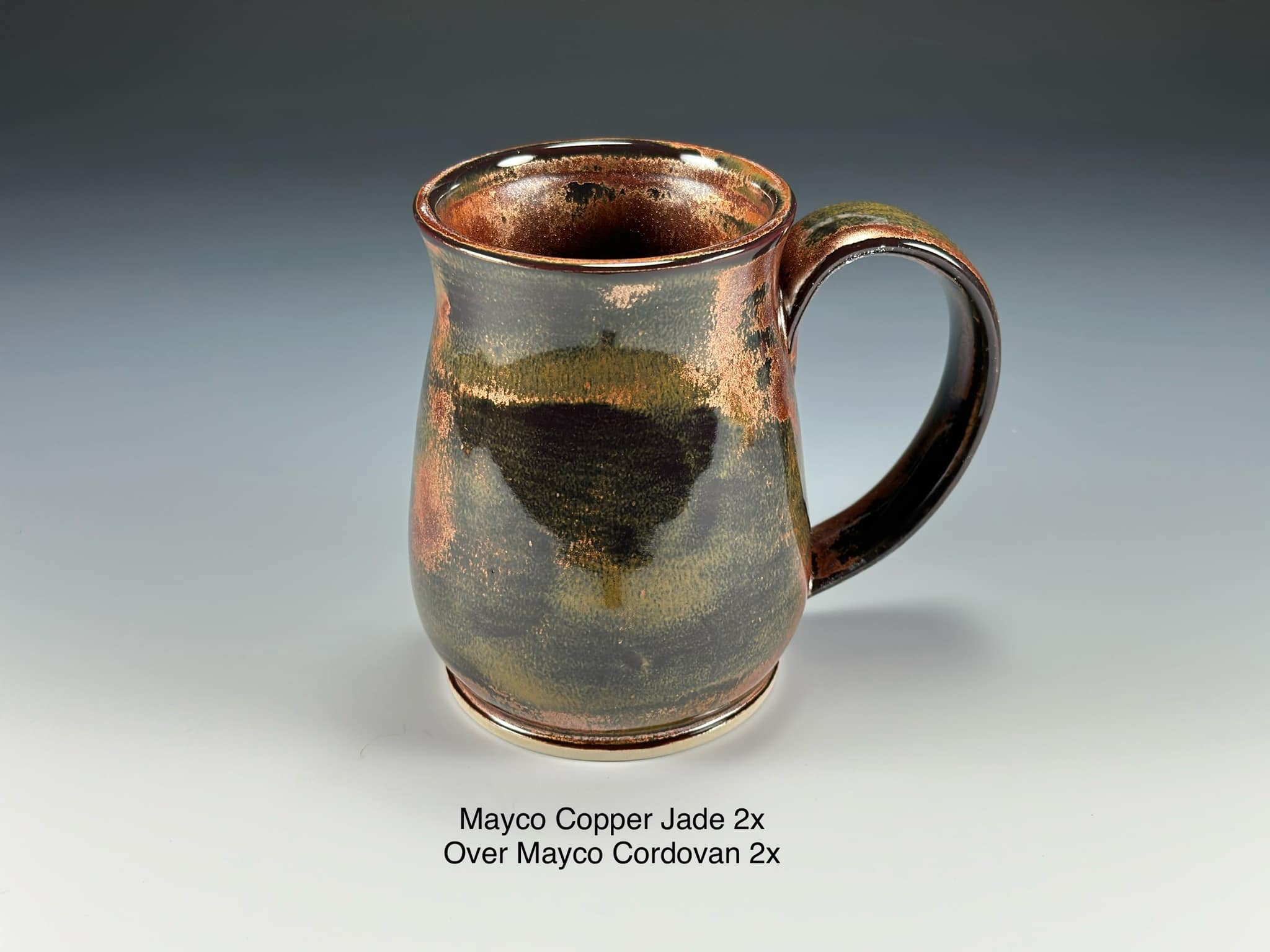 Mayco Copper Jade BMix 5 clay combinations