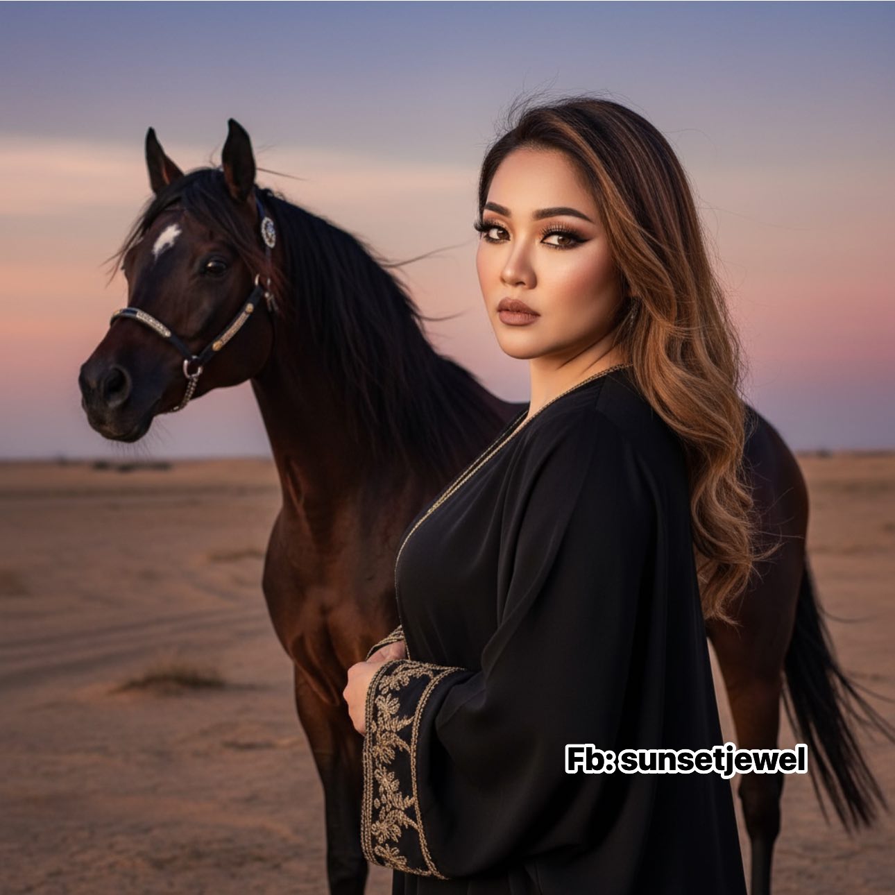 Esther Jong - ARABIC MAKE UP 🖤 📍Prompt Gemini AI 📍 Step... | Facebook
