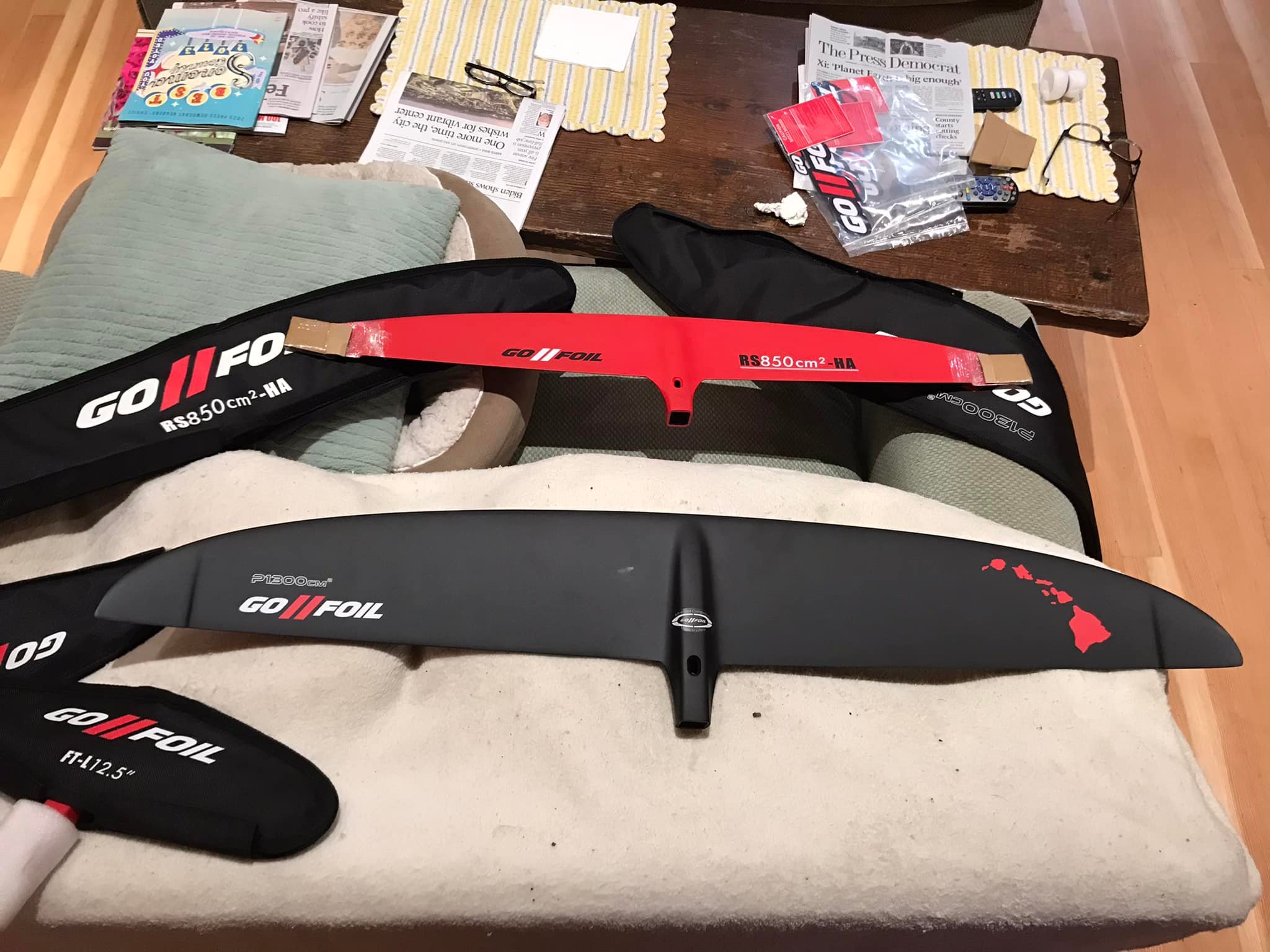 First test of the new Gofoil P1500 wing