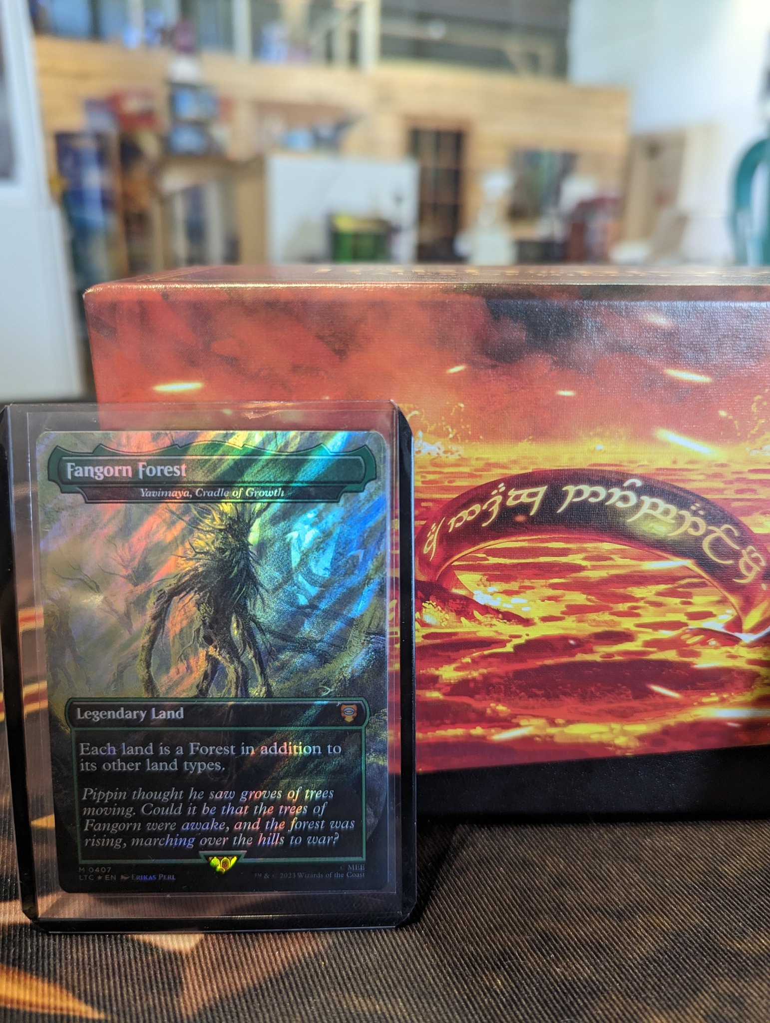 Is this Fangorn Forest surge Foil card authentic?