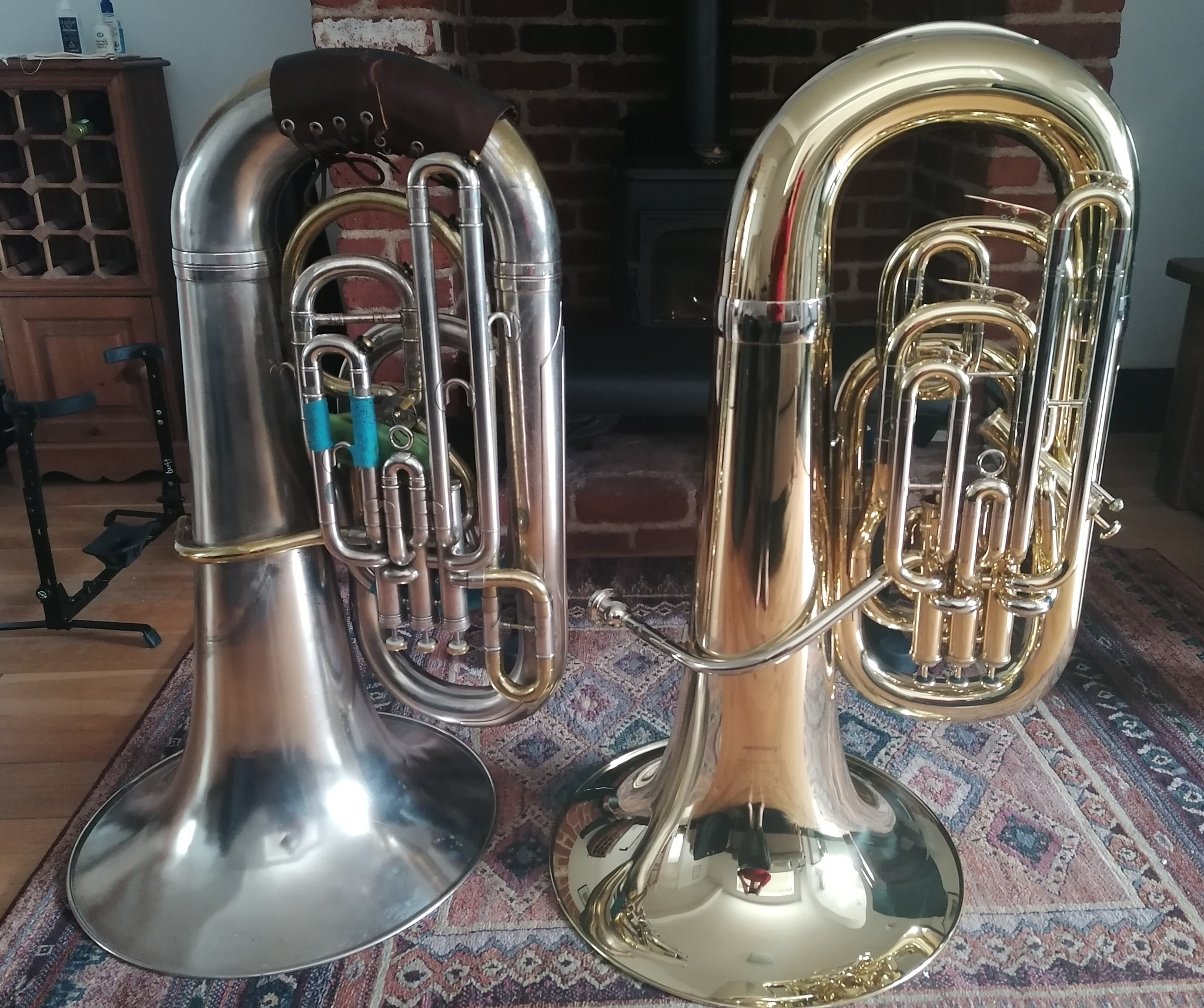 Brandon Bruce plays a Miraphone 185 BBb made in 197 with an