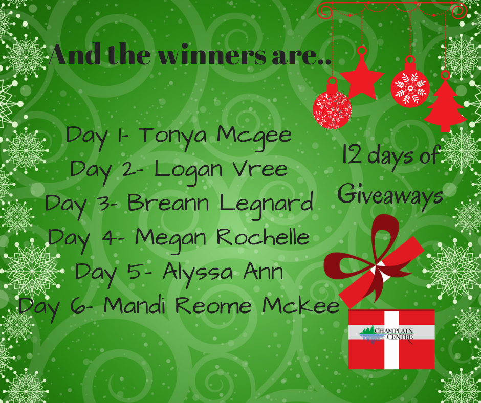 Champlain - Congratulations to the winners of the first 6 days of our ...