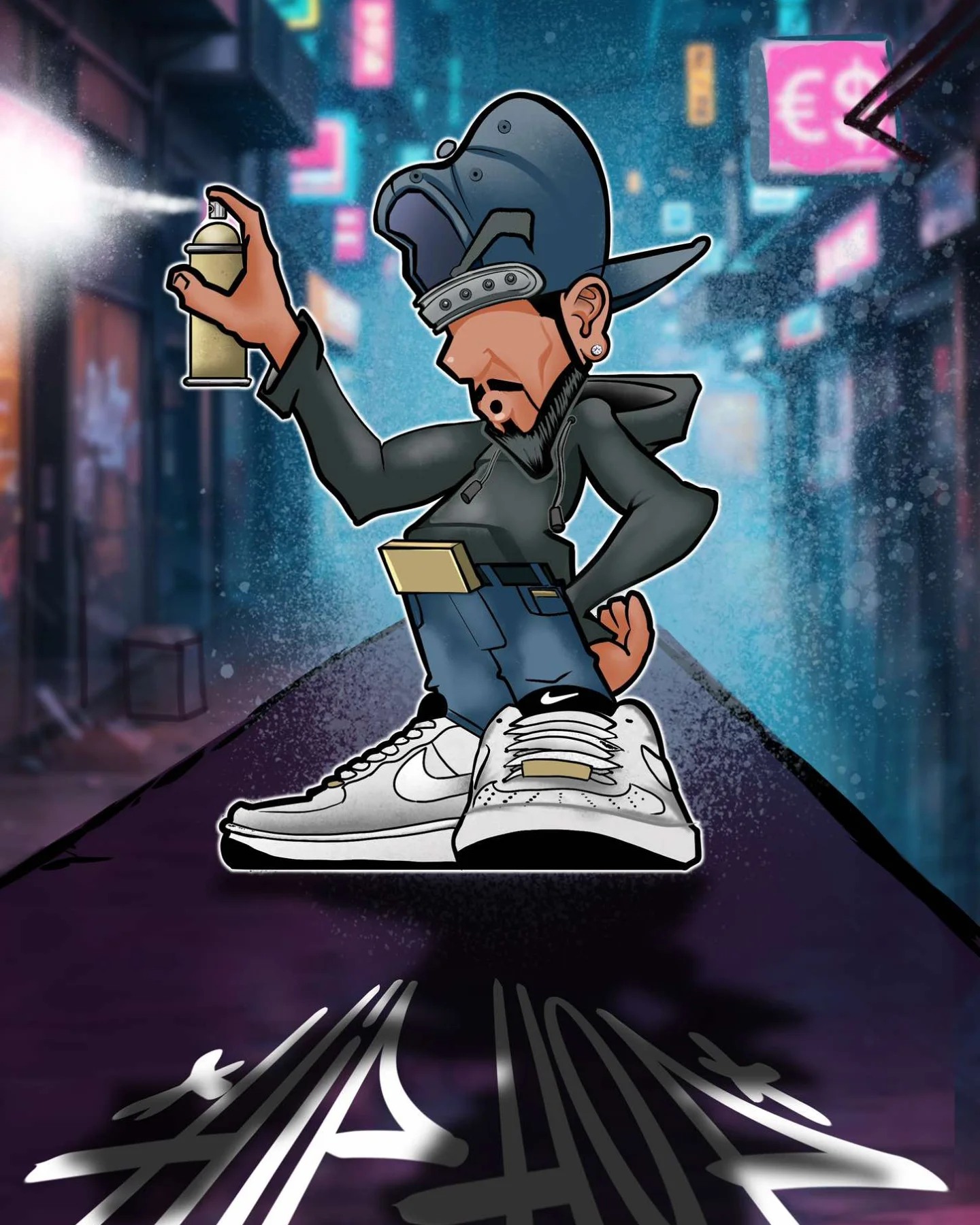 Classic BBoy Character by eLeM #graffiti #graffitiart