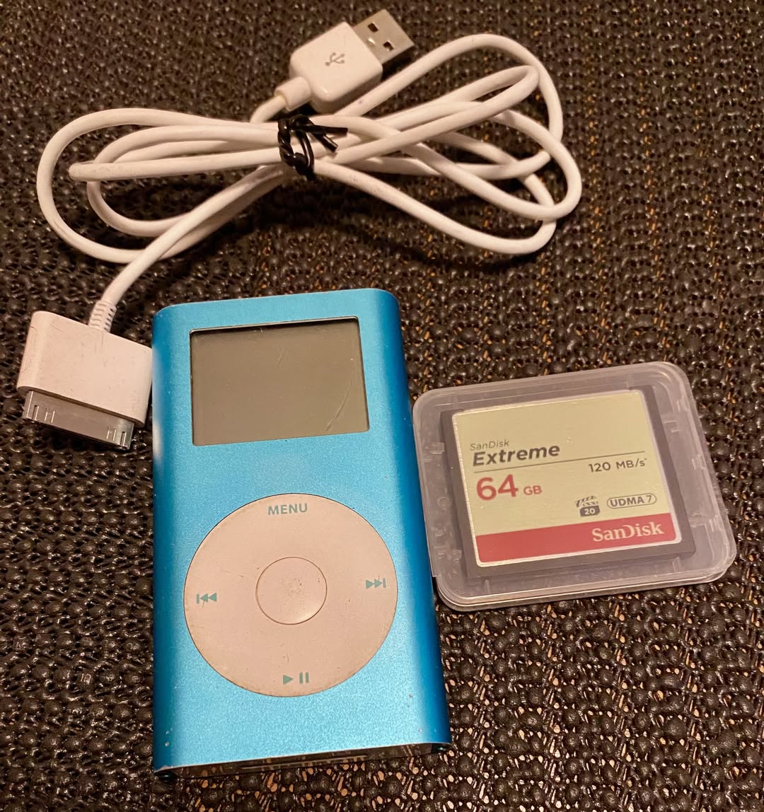 Upgrading iPod Mini to 64GB CF Card