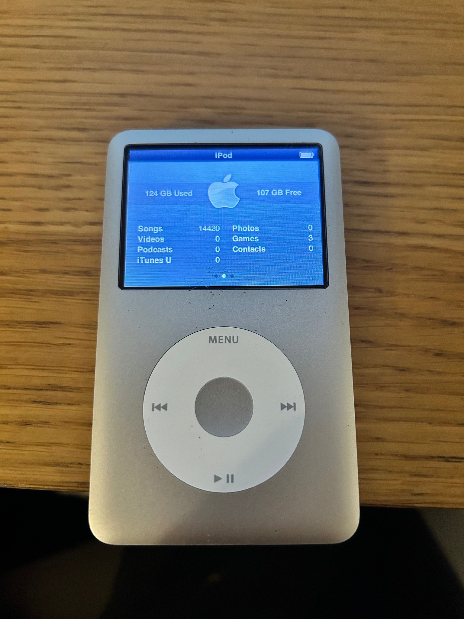 7th gen iPod Classic with 256gb SSD upgrade