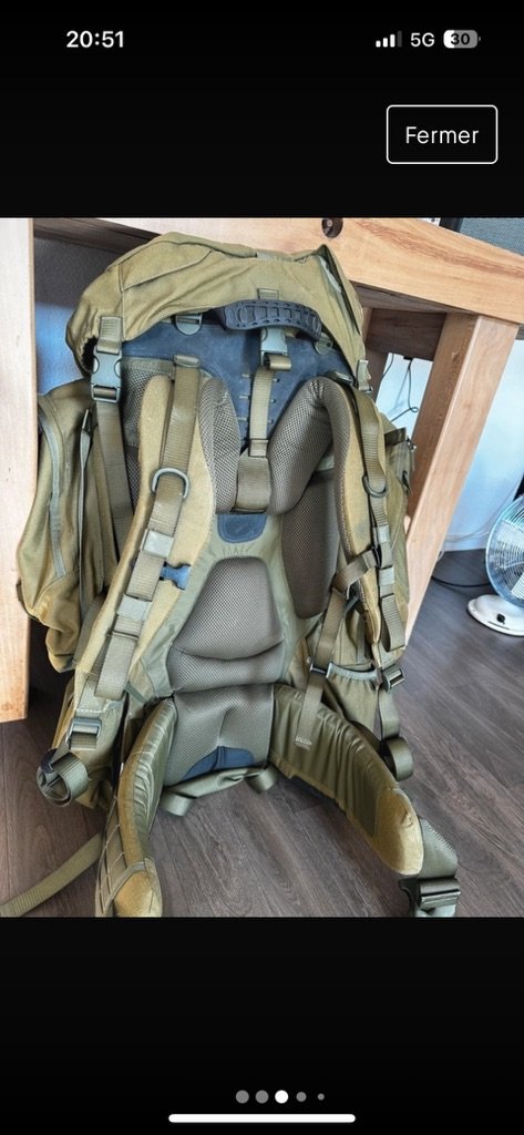 Sac à Dos Tasmanian Tiger TT Range 90+10L MkII - Cordura 700D, 100L, Système X1, 3,5kg, Olive, Modulaire