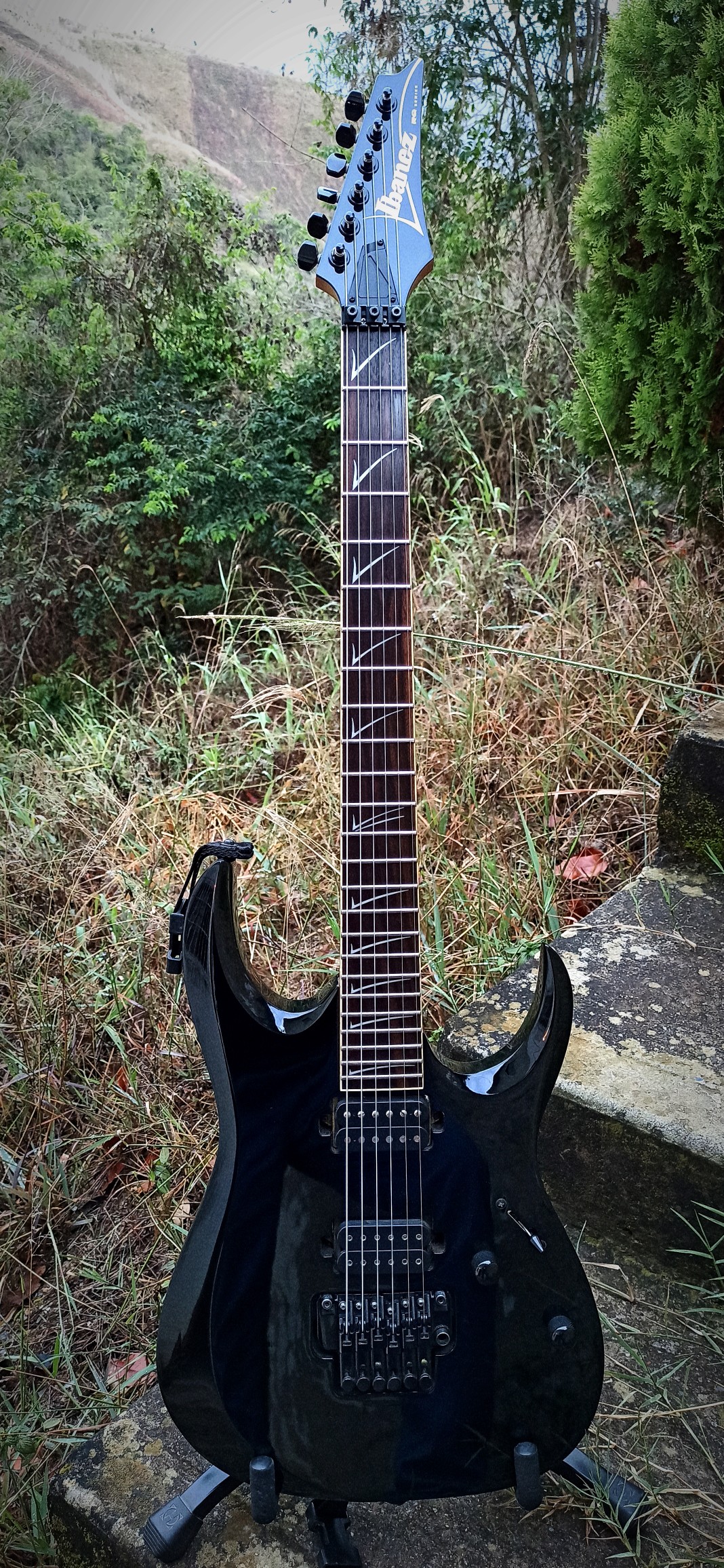 Modified 2007 Ibanez RG350DX with DiMarzio pickups