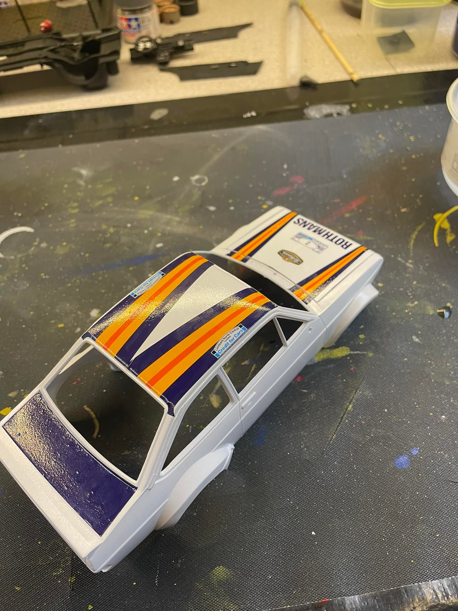 Italeri 1/24 MK2 Escort RS1800 model build progress