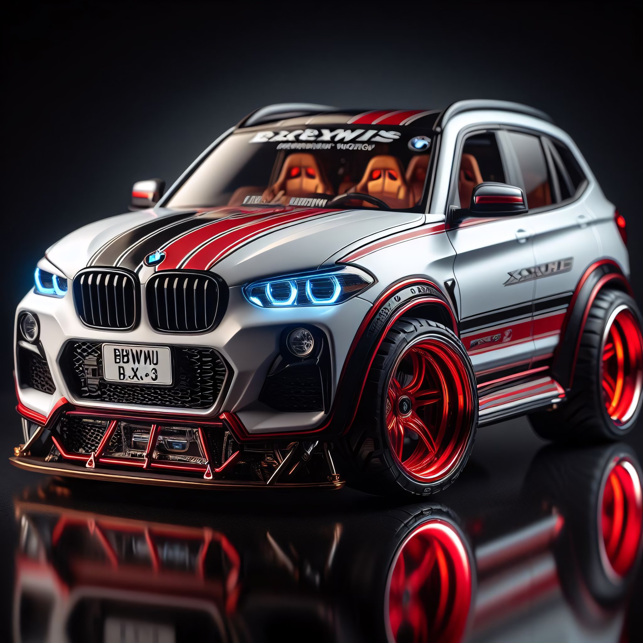 Kei car version of a BMW X3 Hot Rod.