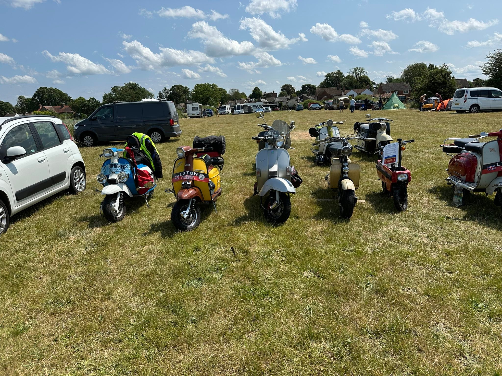 Luton Lambretta 70th anniversary event at Broom