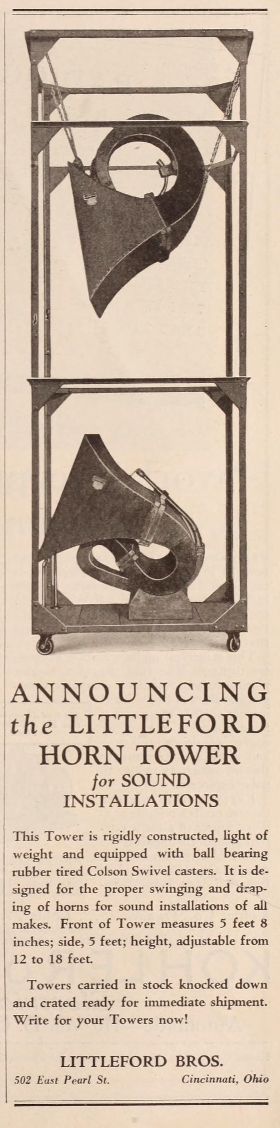 Horn design from the 1920s Western Electric model 13a replica