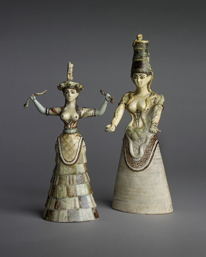 Ashmolean Museum - Meet the Snake Goddesses of ancient Crete. ⁠ ⁠ Women ...