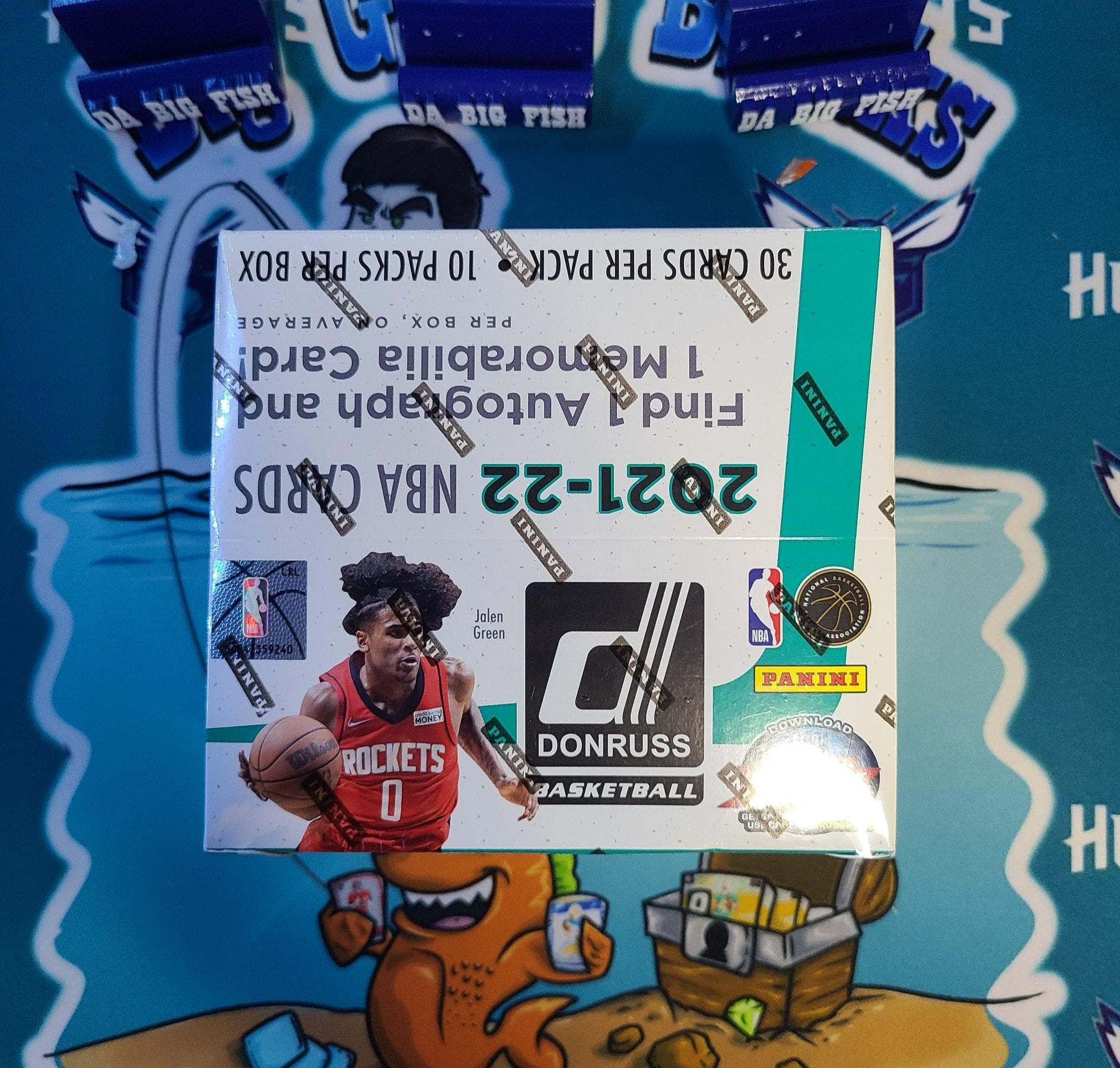 National Treasures basketball cards featuring Tre Mann and LeBron 