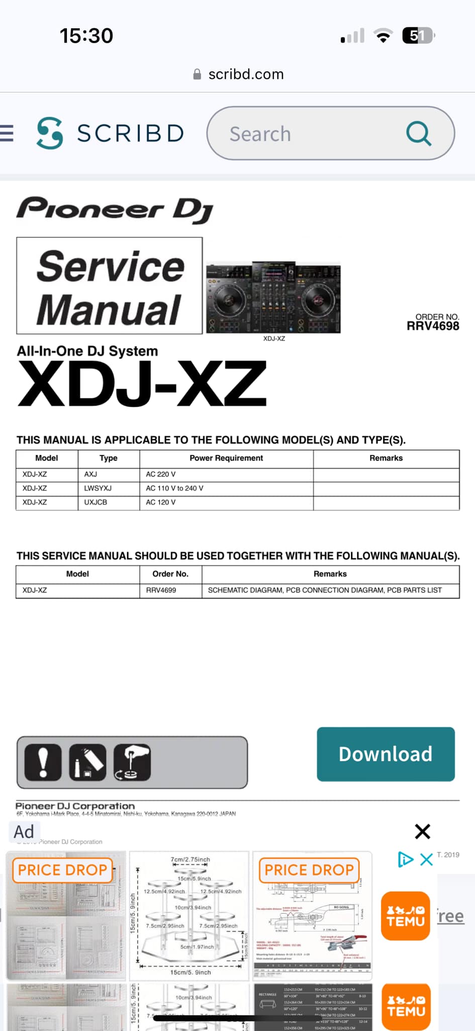 Is XDJ-XZ safe with new UK kettle lead?