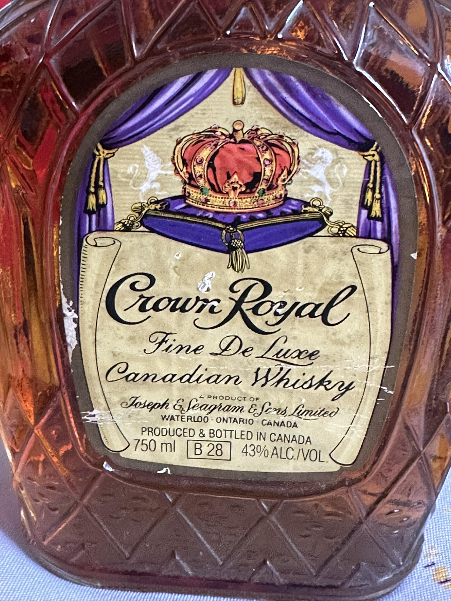 The Crown Royal bottle changed slightly and it bothers me way more 