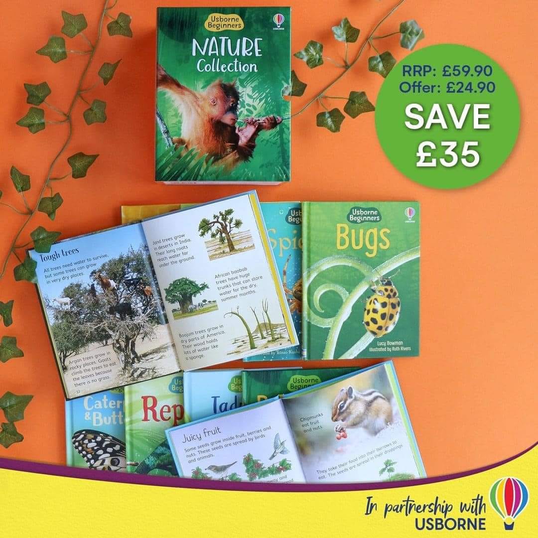 Usborne Beginners Nature 10 book set collection