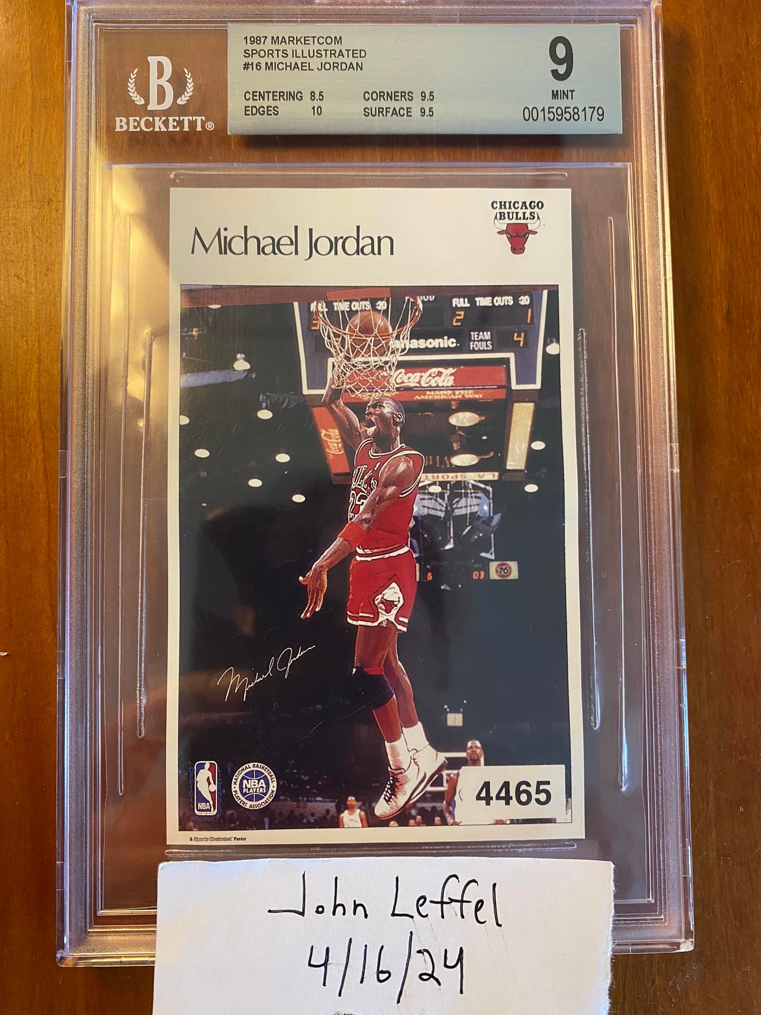 1987 フレア マイケル・ジョーダン 2年目カード PSA81986-87 Fleer 