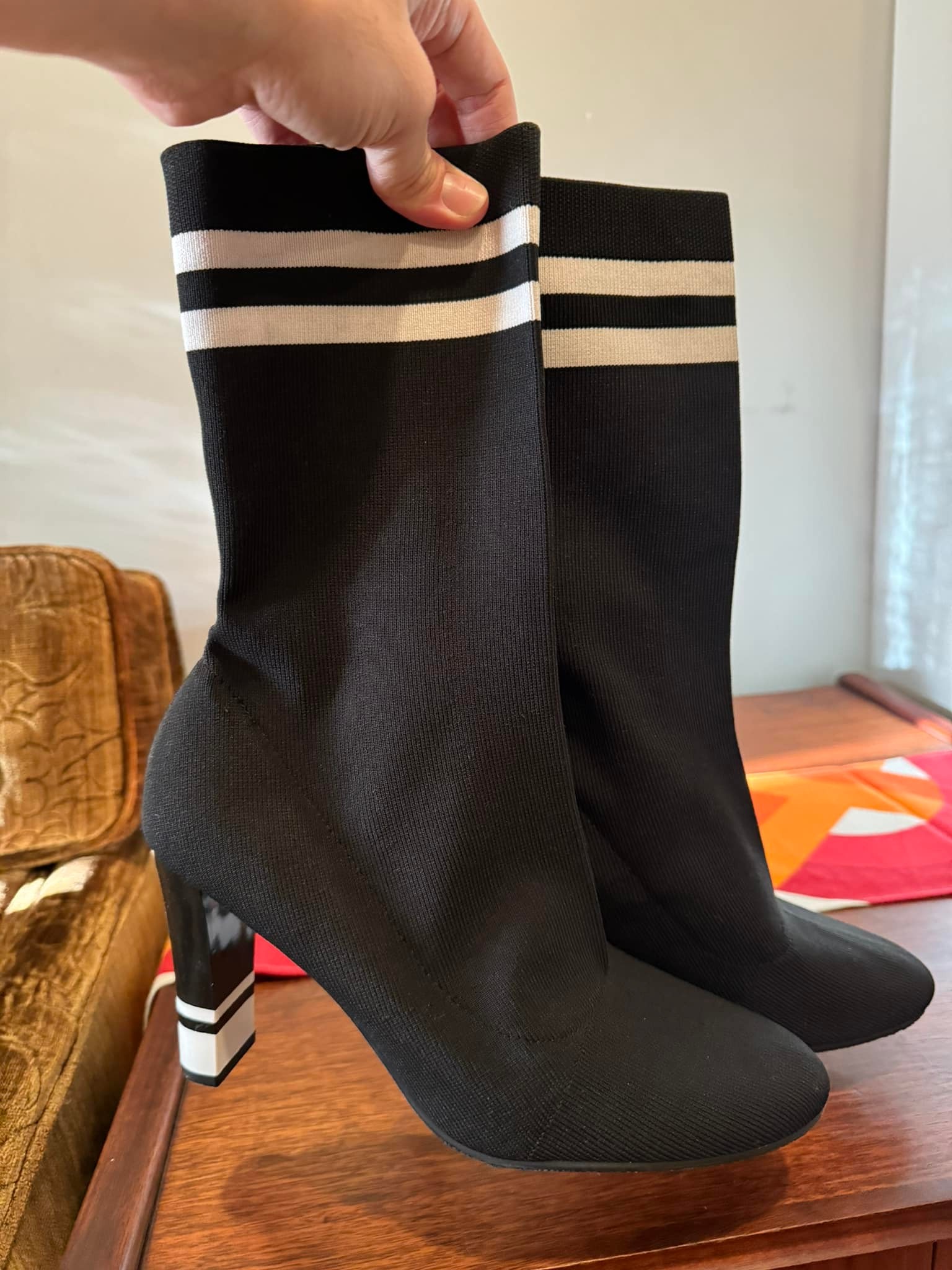 Bottines Circus Emerson - Cuir Marron, Talon Haut, Pointe Ouverte, Taille US 9.5, Neuf