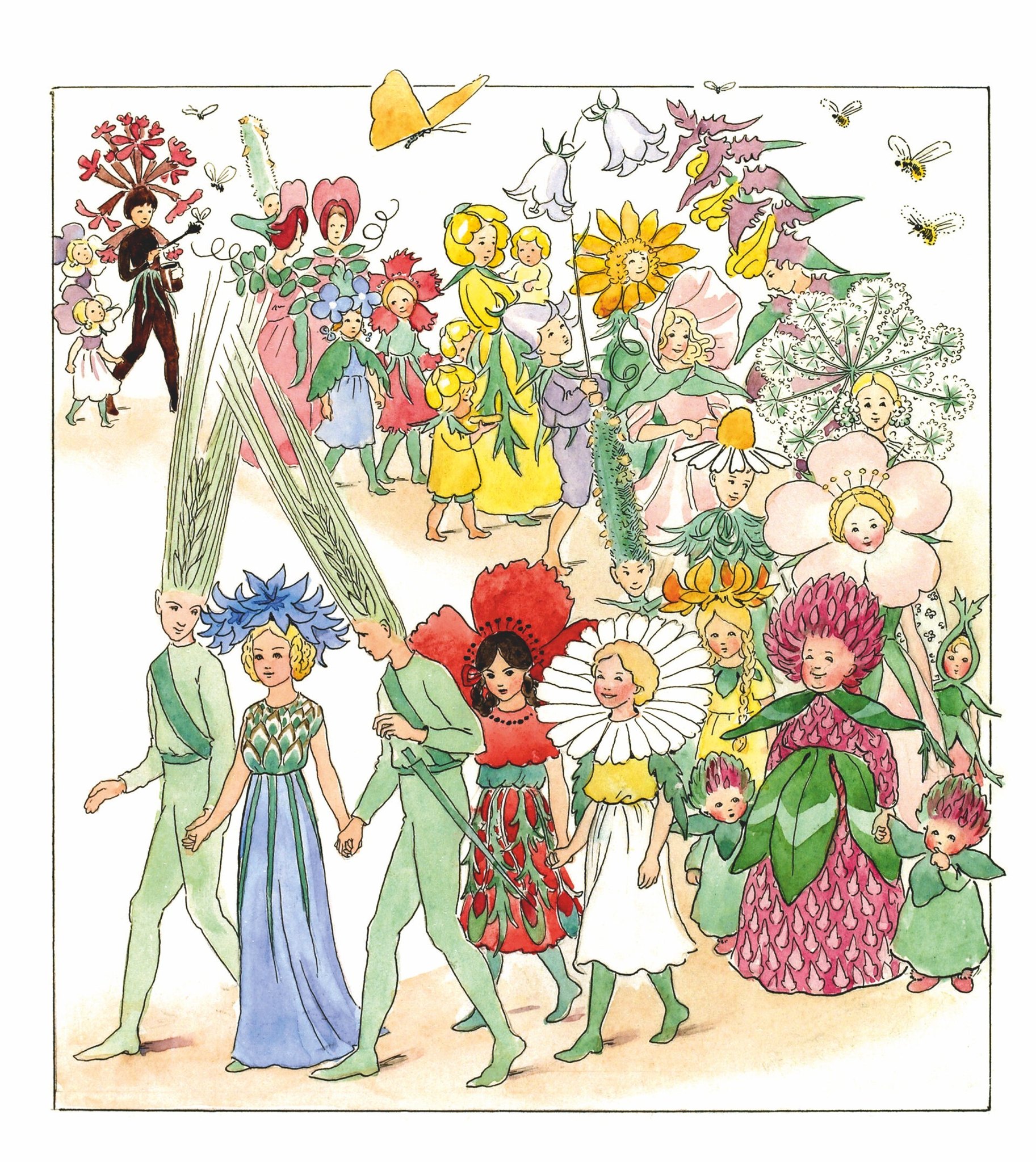 Elsa Beskow (Sweden, 1914): A story about the weeds and the garden 