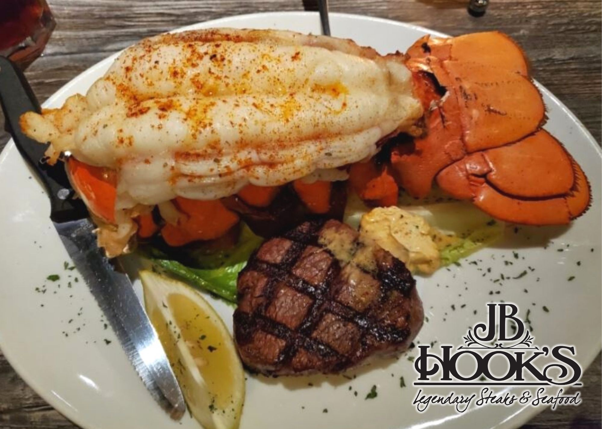 Jb Hooks Restaurant Massive Juicy Lobster And Delicious Melt In Your Mouth Steak 𝘞𝘩𝘢𝘵 𝘤𝘰𝘶𝘭𝘥 𝘣𝘦 𝘣𝘦𝘵𝘵𝘦𝘳 Jb Hook S Has The Best Surf Turf At The Lake Of The Ozarks You Have