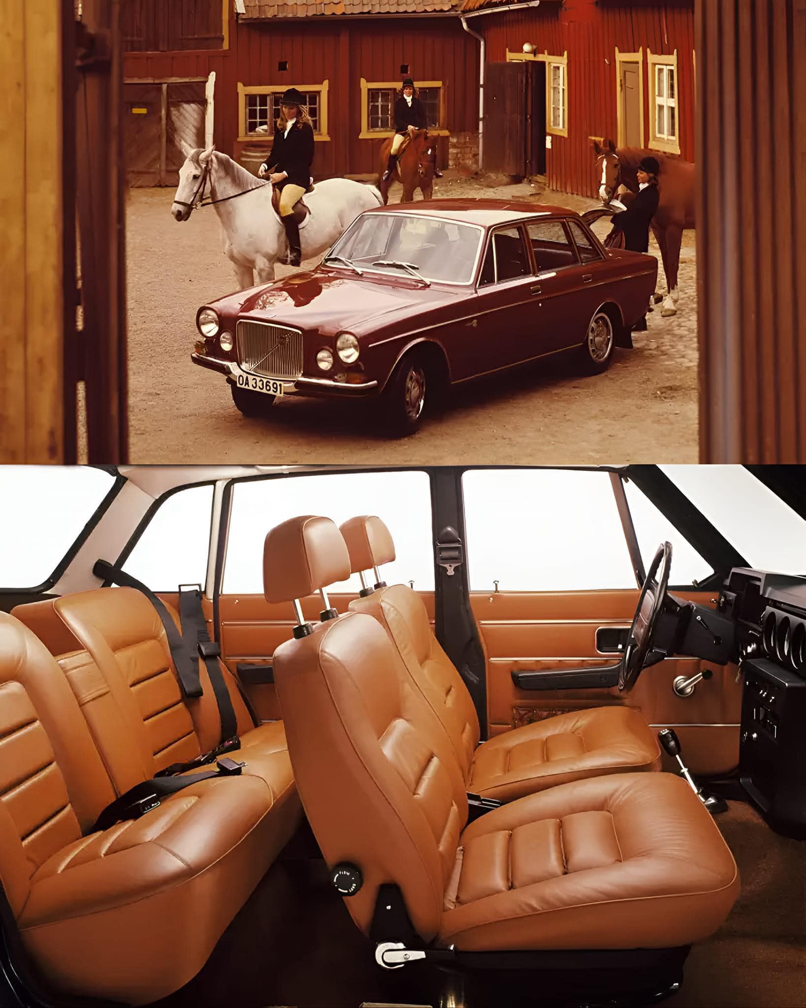 A very expensive car when new. A 6 cylinder volvo 164 GLE saloon
