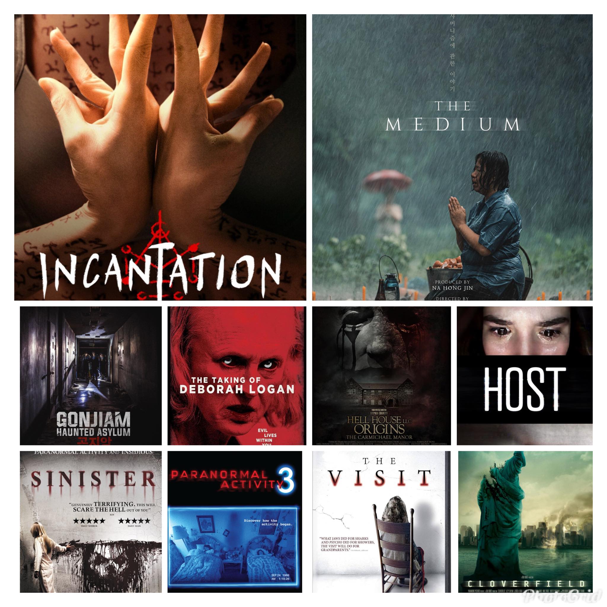 Found footage horror film recommendations